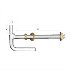 Gal Lock Thru Gudgeon 275x20mm