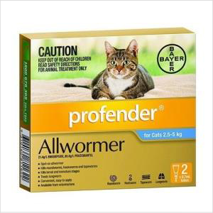 Bayer Profender Cats 5-8kgs 2 Pack