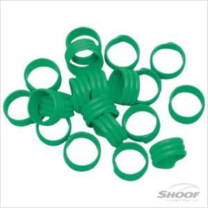 Shoof Poultry Leg Bands Plas16mm Gre 20p