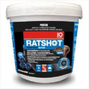 Io Ratshot Blocks 250gm Blue Difenacoum