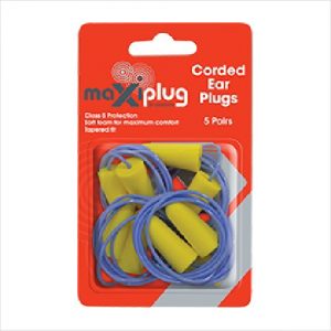 Maxisafe Earplugs Corded (5pair)