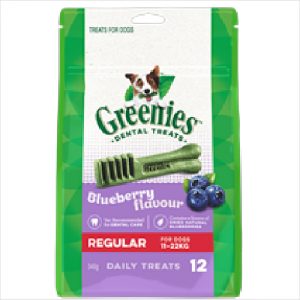 Greenies Dental Blueberry Regular 340gm
